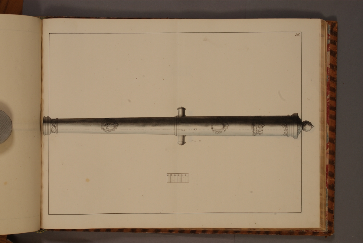 Kjell Hedberg, Image depicting trophy of unknown nationality. Included in volume with depicted older Swedish fire pipes kept on fortresses and fire pipes conquered in the years 1598-1679.