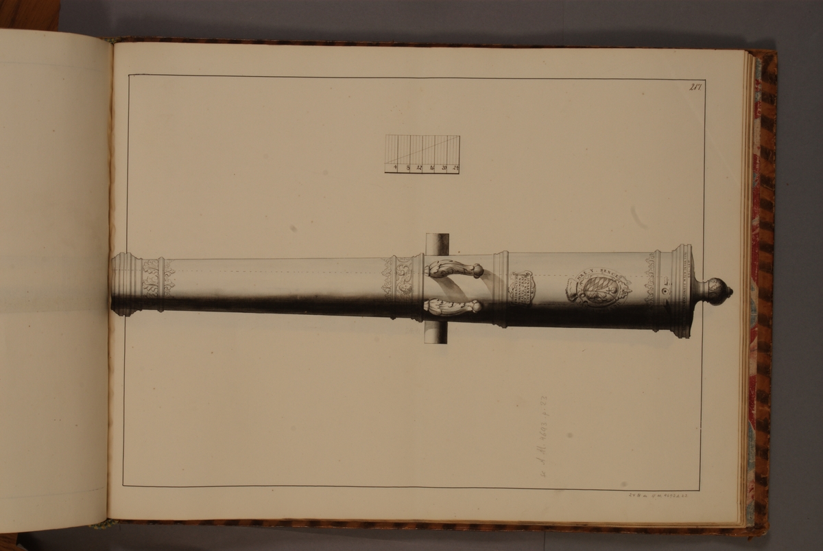 Kjell Hedberg, Image depicting trophy from the Palatinate Count on the Rhine. Included in volume with depicted older Swedish fire pipes kept on fortresses and fire pipes conquered in the years 1598-1679.
