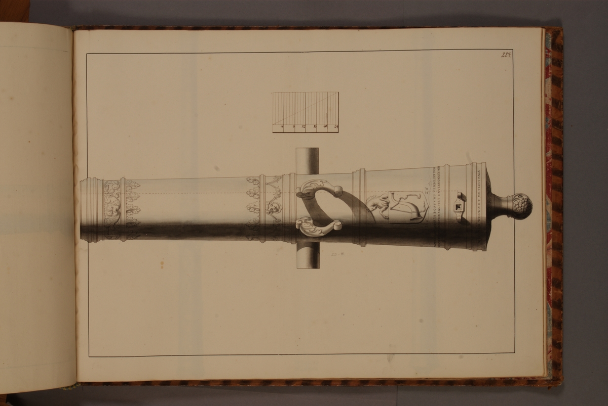 Kjell Hedberg, Image depicting trophy of unknown nationality. Included in volume with depicted older Swedish fire pipes kept on fortresses and fire pipes conquered in the years 1598-1679.