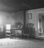 Siggebohyttans bergsmansgård, interiör.
30 juli 1940.