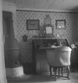 Siggebohyttans bergsmansgård, interiör.
30 juli 1940.