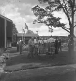 Siggebohyttans bergsmansgård, exteriör.
27 juli 1947