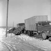 Motiv från Ställdalen, lastbilolycka.