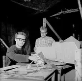 Lägret i Sikfors, två pojkar.