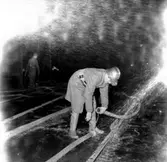 Brandsläckning, branden i pappersmagasinet i Ställdalen (februari 1956).