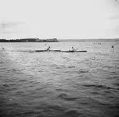 Kanottävlingar på Vättern utanför Huskvarna den 2 augusti.