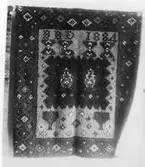 Ryatäcke visat på en utställning