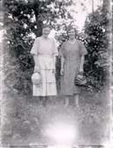 Anna och Ingeborg Eriksson, Döve, Börstig. Foto troligen Einar Dahlén på 1910-20 talet.