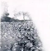 Bronsåldersröse. Röset från dess topp.