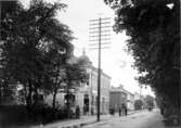 Järnvägsgatan. Fotot före 1918.