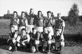 Fotbollslag. Grupp 11 personer.