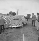 Släpvagnsolycka i Bångbro.
Polisen