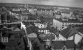 Stadsvy över Örebro.
Bilden tagen från Nikolaikyrkans torn.