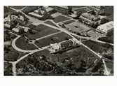 Flygfoto över Apelvikens kustsanatorium. Vykort. Bilden tagen före 1935