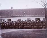 Wulffs lantbruksskola, gruppfoto, troligtvis 25-års festen, första årskursen 1867 1/11-30/4 1868, sista kursen 1/111907-30/4 1908, 13445.