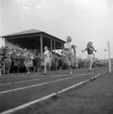 Dam-SM i friidrott.
16 augusti 1955