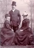 Maria Hammarstrand, F.O. Hedin och Helga Warenberg.