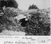 Södra källaringången på  östra huset. Foto fr. sydväst.