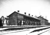 Stenstorps järnvägsstation och järnvägshotell slutet av 1800-talet.