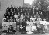 Konfirmation 1909 från Hällestad.