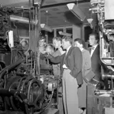 Rundvandring på Örebro Kuriren.
25 augusti 1955