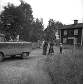 Bilolycka vid idrottsplatsvägen i Ställdalen.
Polisen.