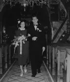 Brudparet Karin Krühl, Lennart Wellerup 1950-tal.