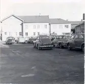 Trätorget. Mot Veramagasinet före branden 1963.