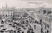 Stora torget. En torgdag omkring 1913.