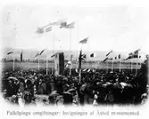 Invigning av Åslemonumentet.