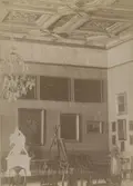 Kalmar slott användes tidigare som utställningslokal för såväl länsmuseet som konstmuseet. Den laokoongrupp som syns på denna bild finns numera på Kalmar konstmuseum.