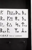 Runorna, och rimligtvis även futharken, skapades troligen under de två första århundradena efter Kristus och har troligen påverkats av både det romerska och det grekiska alfabetet. Det finns en mängd olika teorier kring runornas uppkomst, och någon absolut säker teori är antagligen svår att fastställa. Vad man vet är att runorna uppkom bland germanstammar på kontinenten. Uppkomsten tycks vara starkt knuten till den ökade kontakt som germanerna hade med Romarriket runt år 0 och den folkvandringsperiod som följde. De äldsta runfynden har daterats till ungefär 150 e.Kr. till 200 e.Kr.

(Uppgifterna är hämtade från Wikipedia)