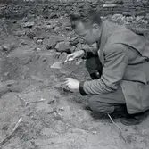 K-G Petersson vid Klinta 1957.