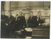 Interiör från Sveriges Riksbank i Kalmar omkring 1910.