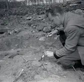 K-G Petersson vid Klinta 1957