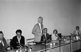 Paneldebatt på lärarhögskolan i Mölndal, år 1984