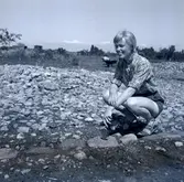 Filosofie studerande Ebba-Stina Carlsson vid Nybyåsen.