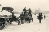 Snöröjning på Ängö 1931.
