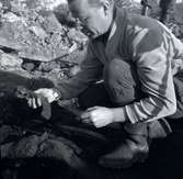 En arkeologisk utgrävning vid Nybyåsen, av K-G Petersson 31/5 1958.