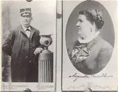 Stadsfiskal Johan Petter Kindbom och stadsfiskal Kindboms hustru Augusta Kindbom, född Nyman.