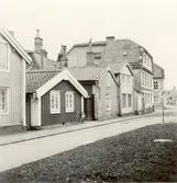 Del av Norra Långgatan i Kalmar 1957.