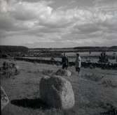 Arkeologisk undersökning på Nybyåsen 18/9 1958.