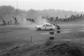 Rallytävlingen Bilexa-knixen körs på stenbrottet Sabemas område, år 1984. 