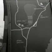 Karta över arkeologiska undersökningar från Ormöga i norr till Störlinge gravfält i söder med Skedemosse i mitten.