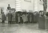 Invigning av Carl Eldhs skulptur Simhopparen 1934.