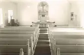 Interiör från en kyrka i Kalmar län.
