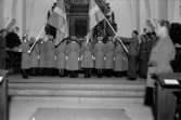 Lottornas faninvigning I kyrkan 1941, 15542.