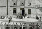 Tyska soldater som inkvarterats på Tullbroskolan 1945-05-11.