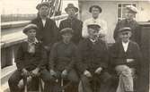 Kapten Alex Andersson med besättning. Tyne Docks 1921.