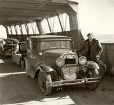Maskinchef Nilving. Vid en A-Ford. Typen tillverkades åren 1928 - 1931.